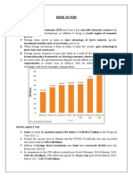 Rise in Fdi