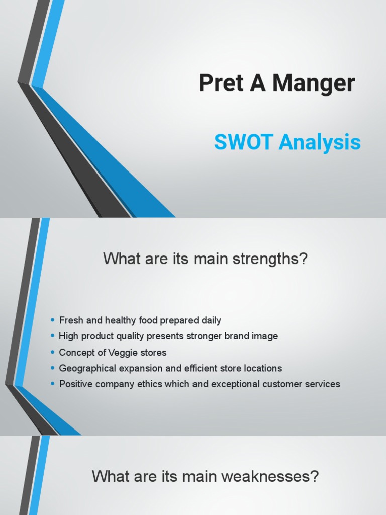Pret A Manger SWOT Analysis Overview | PDF | Business | Wellness