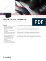 Sandisk Make SSD Tech Spec Data Sheet