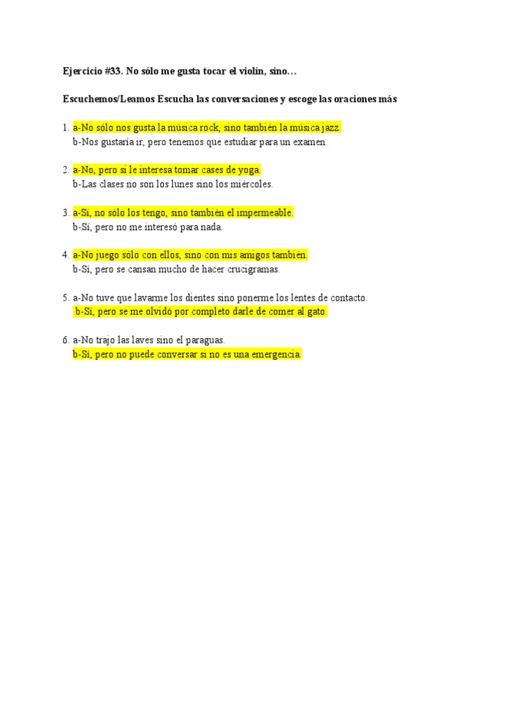 Exercise 33 | PDF