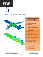 Finite Element Analysis: Course Contents