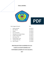 Thalasemia: Program Studi S1 Keperawatan Fakultas Ilmu Kesehatan Universitas Respati Yogyakarta 2017