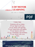 Stages of Motor Learning