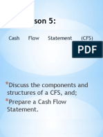 Lesson 5:: Cash Flow Statement (CFS)