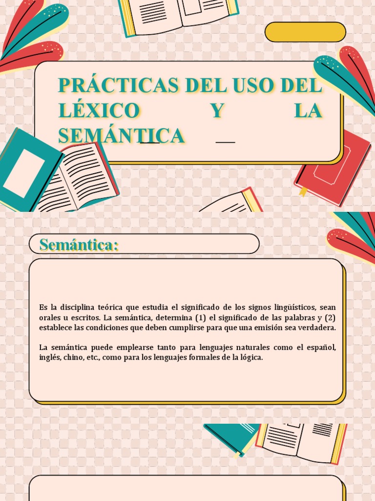 Uso del léxico y semántica en español | PDF | Palabra | Léxico