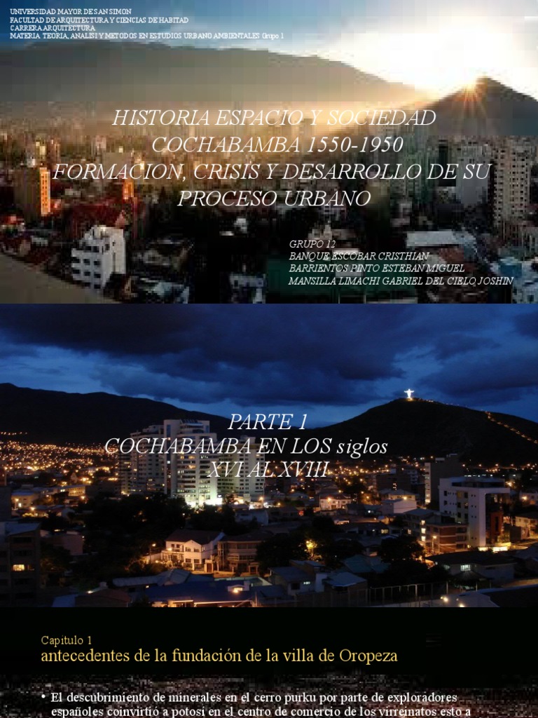 Historia De Cochabamba Pdf Bolivia Comercio
