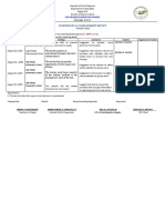 Supervisory Accomplishment Report: Cag-Olango Elementary School