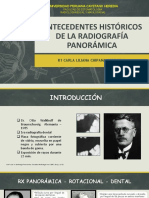 Antecedentes Históricos de La Radiografía Panorámica