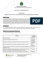 Processo Seletivo Pós-Graduação Gerenciamento Ambiental