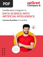 Data Science With Artificial Intelligence Brochure.