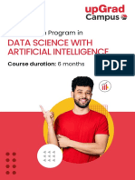 Data Science With Artificial Intelligence Brochure.