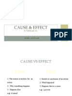 Cause & Effect: Ismi Azizah