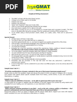 AWA - GMAT