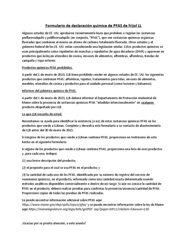 Vendor PFAS Declaration PDF
