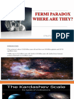 SEMINAR ON THE FERMI PARADOX AND HYPOTHETICAL EXPLANATIONS