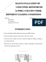 Performance Evaluation of PSRC Columns Under Different Loading Conditions