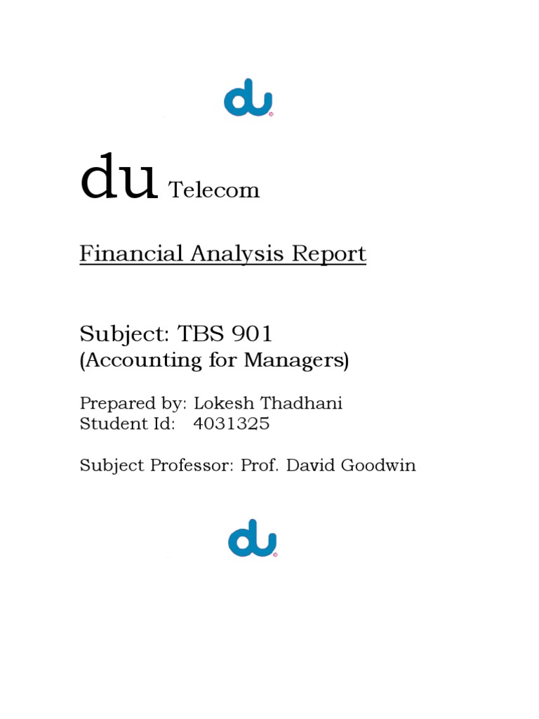 du Telecom Financial Performance Analysis | PDF | Leverage (Finance ...