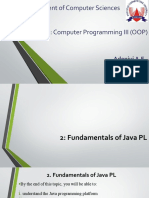 2.fundamentals of Java