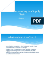 Demand Forecasting in A Supply Chain