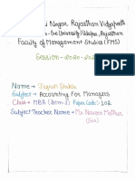 Accounting For Manager A