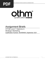 OTHM - L7 DipSM - Assignment Briefs - Sept - 2021-2