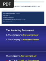 The Marketing Environment - Contemporary Issues & Principles of Marketing