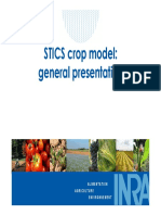 STICS crop model: a general overview