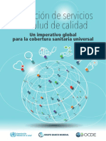 Prestación de Servicios de Salud de Calidad: Un Imperativo Global para La Cobertura Sanitaria Universal