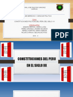 Constituciones Del Peru en El Siglo XX