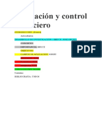 Planeación y Control Financiero Monografía.