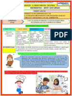 Experiencia de Aprendizaje 02 - Matematica - Actividad 02 - 1er y 2do Grado