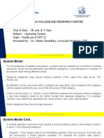 Year & Sem - Iii Year & V Sem Subject - Operating System Topic: Deadlock (Unit 3) Presented by - Dr. Nilam Choudhary, Associate Professor, Cse