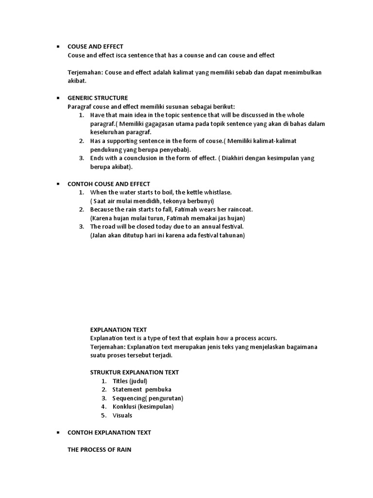 Cause and Effect Structure Explained | PDF