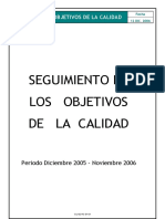 Seguimiento Objetivos de La Calidad Periodo 2006 3011061100