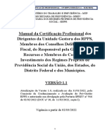 Manual da Certificação Profissional dos RPPS