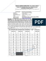 UAS - Statistik - T, Sipil GANJIL 20211 Kelas E Dan C