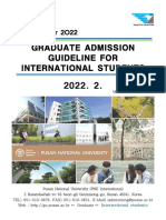 Graduate Admission Pusan National University