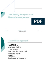 Risk Management and Job Safety Analysis