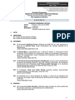 Agenda de La Subcomisión de Acusaciones Constitucionales para El Viernes 3 de Junio