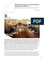 Corte Suprema Alberto Fernández y Los Gobernadores Avanzaron en La Propuesta de Reforma