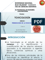 3-. Clase - Terminologias de La TOXICOLOGIA