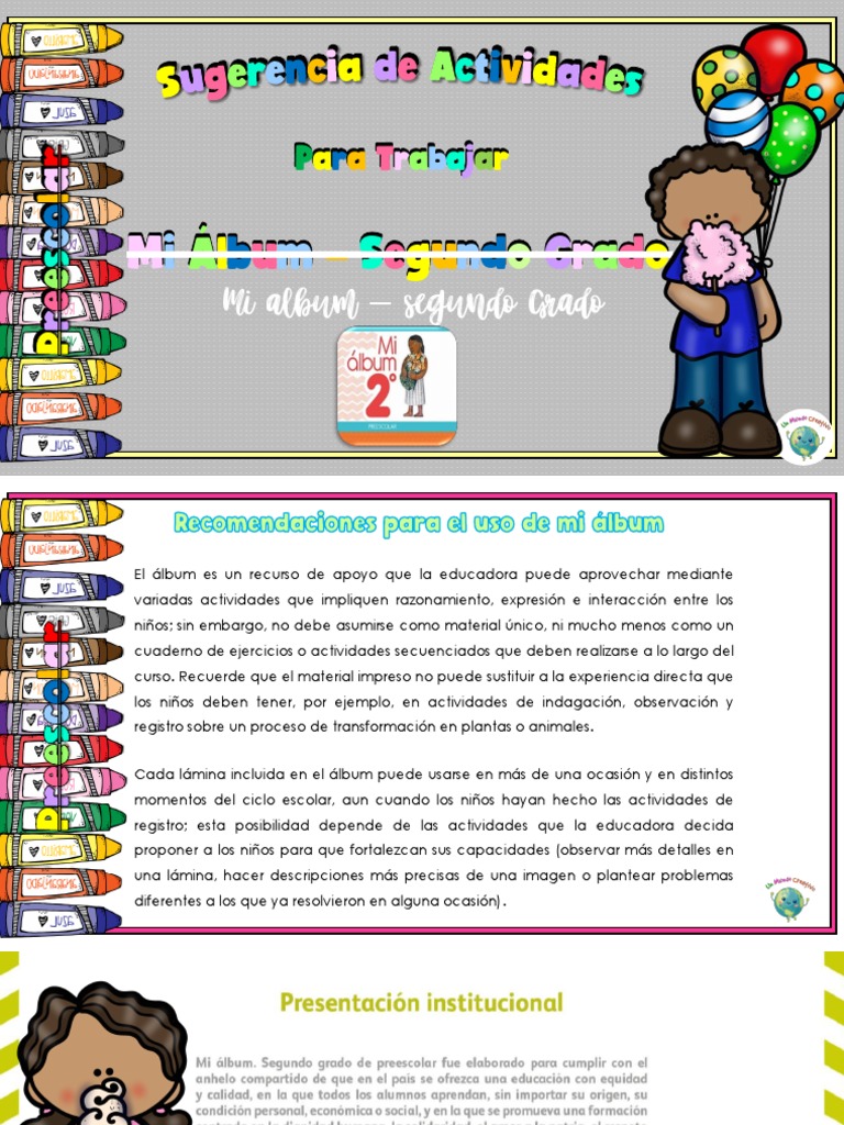 Segundo Grado-Album | PDF | Aprendizaje | Bailes