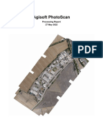 Agisoft Photoscan: Processing Report 27 May 2022