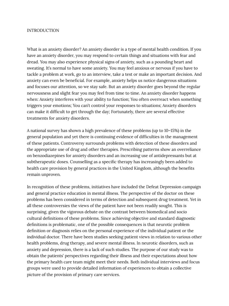 Curated visual reference: Case Studies Anxiety Hiccups Treatment Reference: A Qualitative Research Case Study Pdf Anxiety