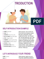 Self Introduction