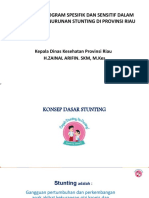 Ka Dinkes Provinsi Riau - Intervensi Program Sensitif Dan Spesifik Dalam Percepatan Penurunan Stunting Di Riau