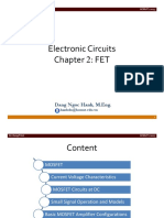 Electronic Circuits Chapter 2: FET: Dang Ngoc Hanh, M.Eng