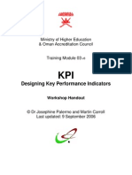 Designing Key Performance Indicators: Ministry of Higher Education & Oman Accreditation Council