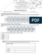 Exámen de Matematicas