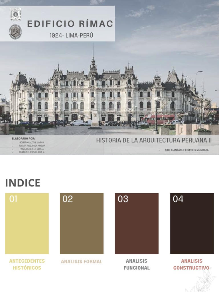 Edificio Rímac | PDF | Lima | Componentes